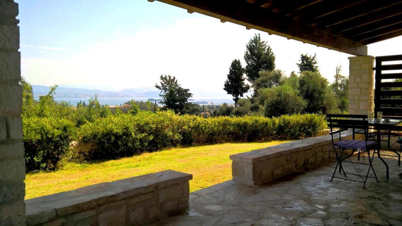 Stone Studio In Nature With View To Corfu Town! Evropouloi Exterior foto